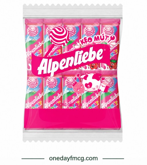 Alpenliebe Lollipop Strawberry 390g x 20 Bags 
